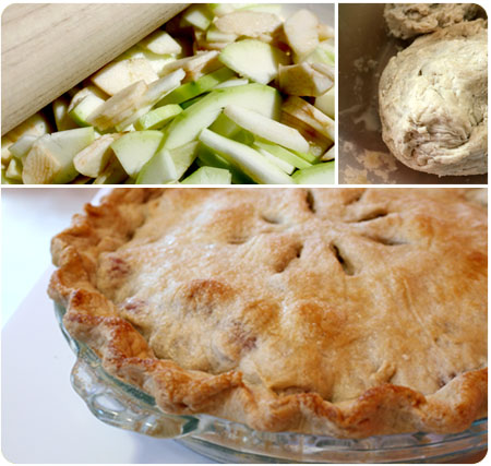 Apple, Raspberry & Zucchini Pie