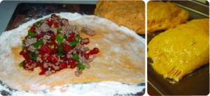 pumpkin turkey calzone filling