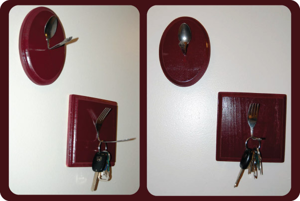 DIY Vintage Utensil Key Hook