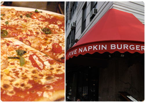 New York pizza, Five Napkin Burger NYC