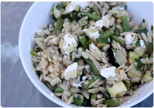 Goat Cheese & Spring Vegetable Salad
