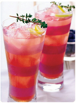 Spiked Blueberry Thyme Lemonade Organic Cocktail