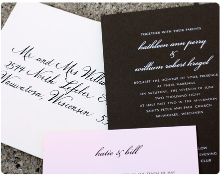 KKwedding-invitations Pink & Brown wedding invitations