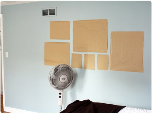 prepping a gallery wall