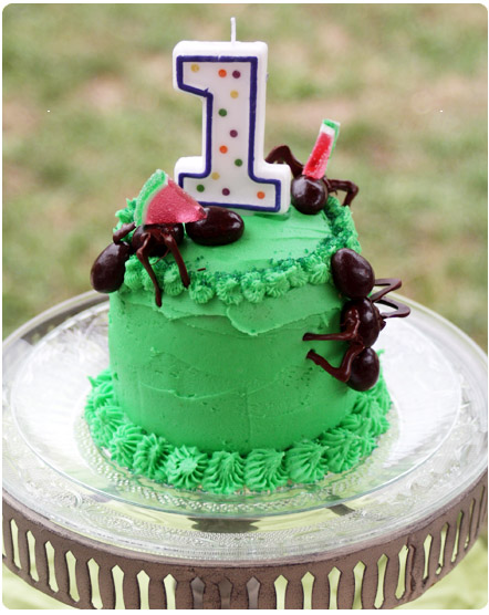 bug birthday cake