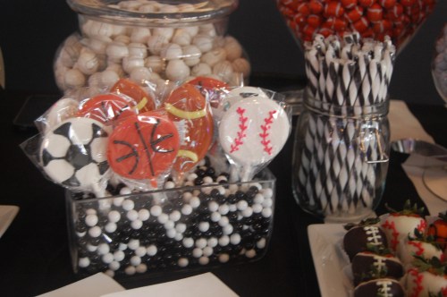 sports themed candy bar