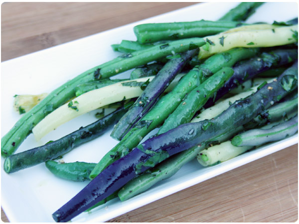green beans with herbs