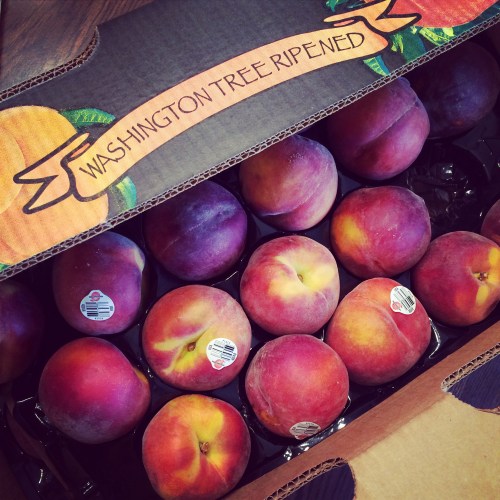 washington peaches